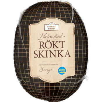Rökt skinka i skivor ca 14g Charkuterifabriken.
