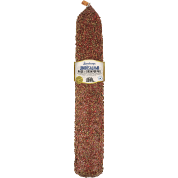 Lindösalami Rosé och Grönpeppar i skivor ca 5g Lönneberga.