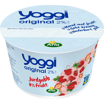 Yoghurt Original Jordgubb 2% 200g Yoggi®.