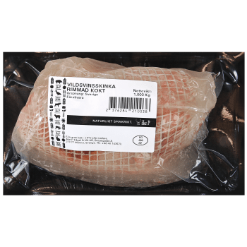 Vildsvinsskinka Färsk Kokt Rimmad ca 1kg Åke P Fågel & Vilt.