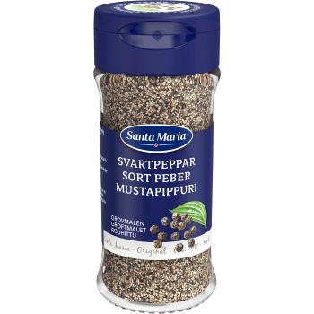 Svartpeppar Grovmalen 34g Santa Maria.