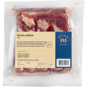 Färsk Sidfläsk ca 1kg JM:s Kött och Chark.