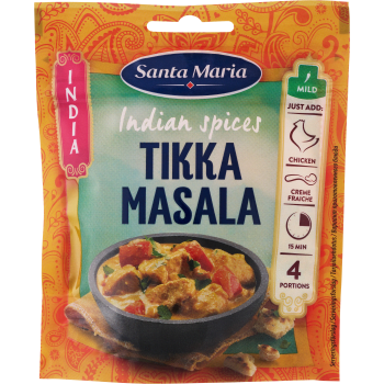 Kryddmix Indian spices Tikka masala 35g Santa Maria.