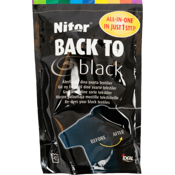 Textilfärg Back to Black 400g Nitor.
