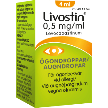 Livostin Ögondroppar 0,5mg/ml 4ml Livostin.