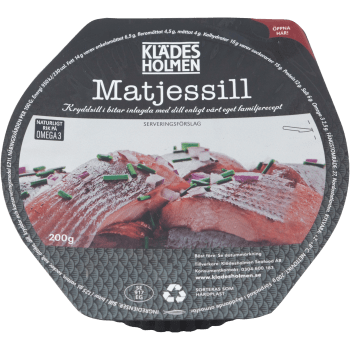Matjessill i bitar 200g Klädesholmen.
