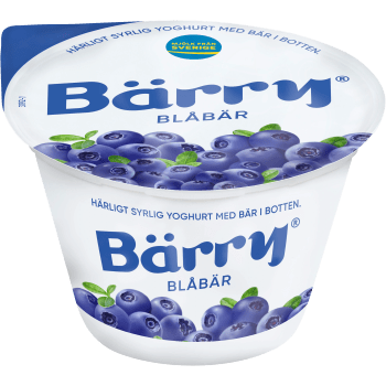 Yoghurt Blåbär 2,7% 250g Bärry.
