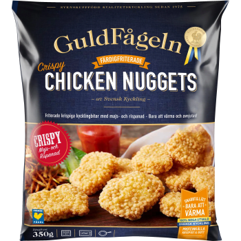 Chicken nuggets crispy 350g Guldfågeln.