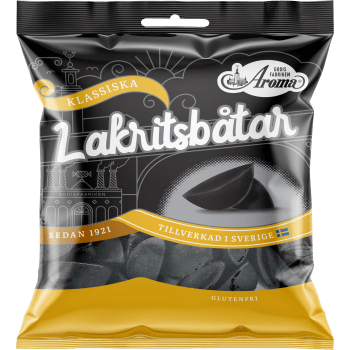 Lakritsbåtar 80g Aroma.