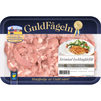 Kycklinglårfilé Färsk Strimlad 600g Guldfågeln.