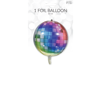 Folieb discokula multi 60cm Happy Party.