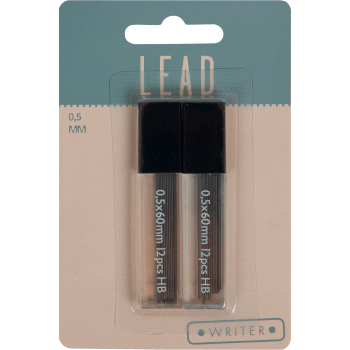 Blyertsstift 0,5mm 2st Writer.