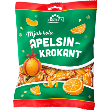 Apelsinkrokantkola 200g Konfekta.