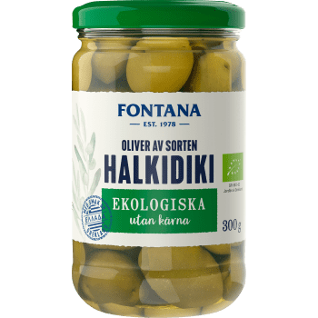 Oliver Halkidiki utan kärna Ekologisk 300g Fontana.