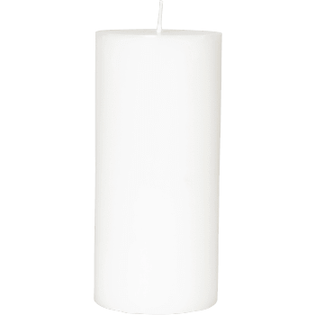 Blockljus Simply Stearin Vit 7x15cm Duni.