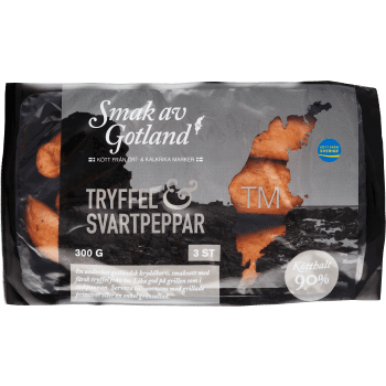 Kryddkorv Tryffel Svartpeppar 90% Kötthalt 300g Smak av Gotland.