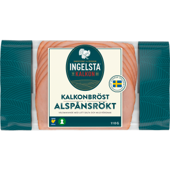 Kalkonbröst Alspånrökt 110g Ingelsta Kalkon.