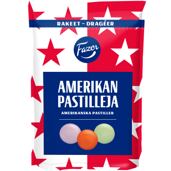 Amerikanska Pastiller 175g Fazer.