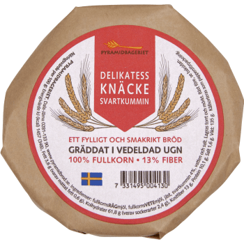 Delikatessknäcke Svartkummin135g Pyramidbageriet.