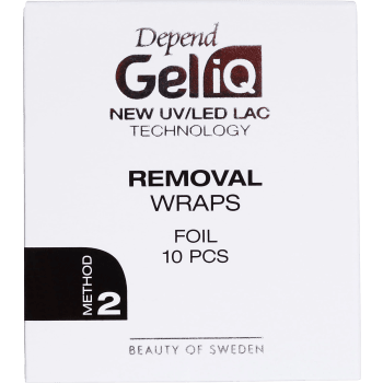 Gel iQ Removal Wraps Foil 10-p Depend.