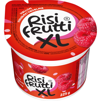 Mellanmål Hallon XL 225g Risifrutti.