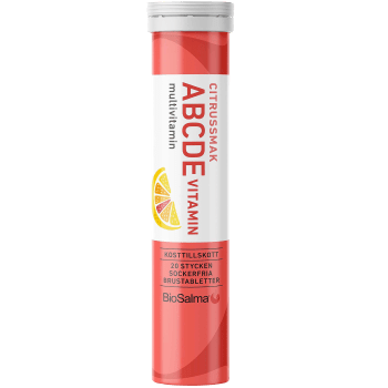 ABCDE-multivitamin Citrus brustablett 20-pack BioSalma.