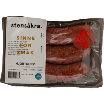 Hjortkorv 82% Kötthalt 300g Stensåkra.