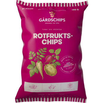 Rotfruktschips 100g Gårdschips.