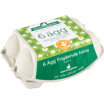 Ägg Frigående höns M/L 6-p Klöverbergsgården.