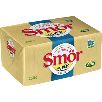 Smör Osaltat Svenskt 82% 250g Arla.