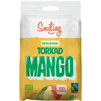 Torkad Mango Ekologisk 65g Smiling.