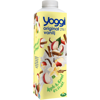 Yoghurt Original Vanilj Äpple & Kanel 2% 1000g Yoggi®.