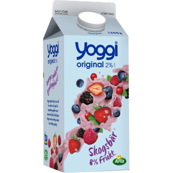 Yoghurt Original Skogsbär 2% 1500g Yoggi®.