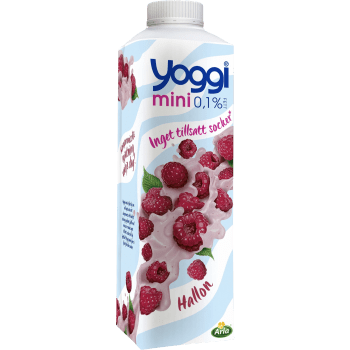 Yoghurt Mini Hallon 0,1% 1000g Yoggi®.