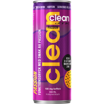 Energidryck BCAA Passion 33cl Clean drink.