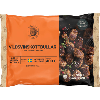 Vildsvinsköttbullar 400g GW:s utvalda.