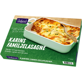 Karins familjelasagne Fryst 1,4kg Dafgårds.
