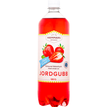 Läsk Jordgubb Utan Socker 1l Hammars Bryggeri.
