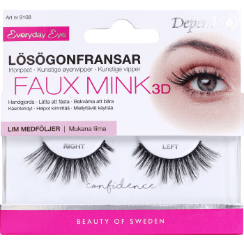 Lösögonfransar Faux Mink 3D Confidence 1-p Depend.