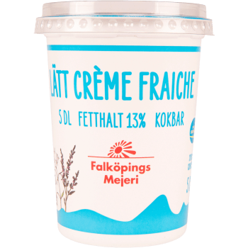 Lätt Crème Fraiche 13% 5dl Falköpings Mejeri.