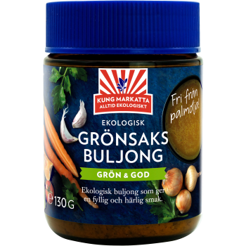 Grönsaksbuljong Pulver Ekologisk 130g Kung Markatta.