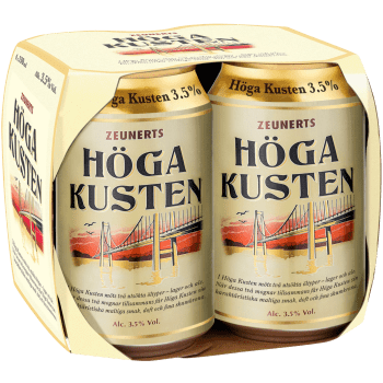 Öl Höga Kusten 3,5% 33cl 4-p Zeunerts.