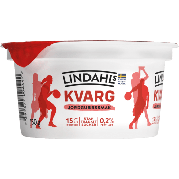 Kvarg Jordgubb 0,2% 150g Lindahls.