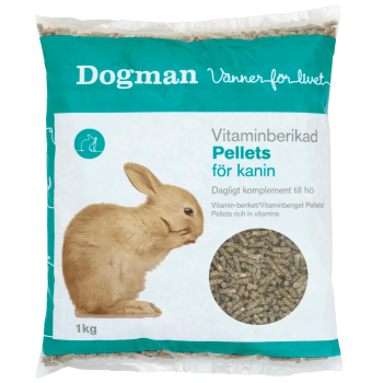 Vitaminberikad Kaninpellets 1kg Dogman.