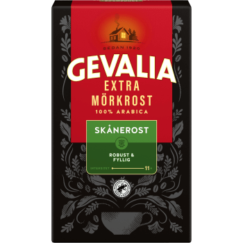 Bryggkaffe Skånerost Extra mörkrost 425g Gevalia.