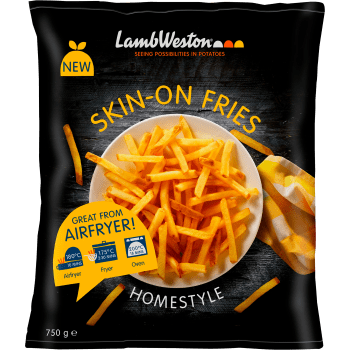 Skin-On Fries Home Style Fryst 750g Lamb Weston.