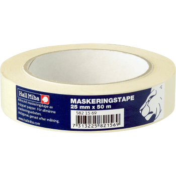 Maskeringstape 25mmx50m Hall Miba.