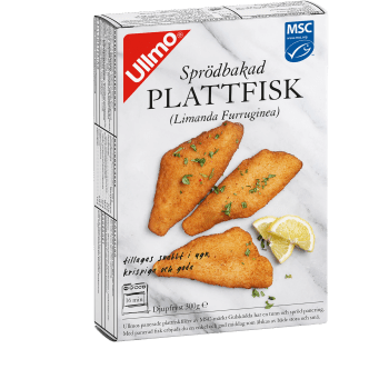 Sprödbakad plattfisk MSC 300g Ullmo.
