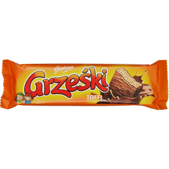 Wafers med toffismak 36g Grzeski.