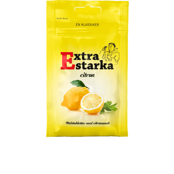Halstabletter Extra starka Citron 80g Karamellpojkarna.